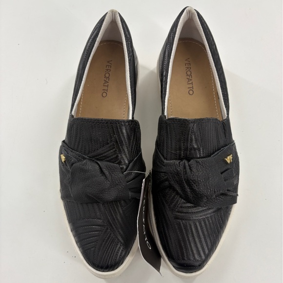 Verofatto black leather slip-on Sz 8 - Picture 6 of 7